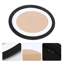 10 Inch Classic Oval Wood Picture Frame Wall Hanging Decoration - Send Seamless Nail and Nail (Black)