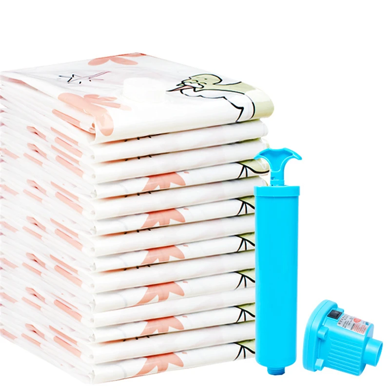

Vacuum Compression Bag Home Organizer Small Horse Printing Foldable Clothes Compressed travel Saving Space Bags Package