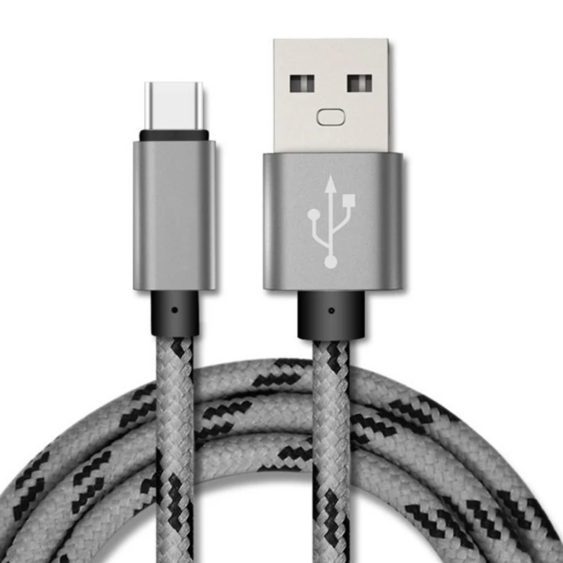 Type-c кабель для передачи данных USB кабели 5V1. 5A Быстрая зарядка для сотового телефона 1 м нейлоновый провод Тип c передача данных кабель для зарядки шнур