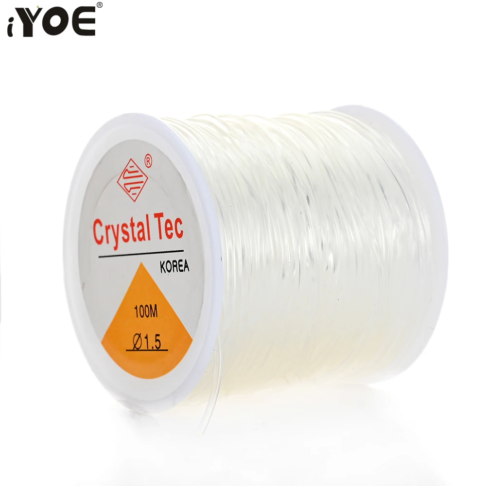 0.5-1.5mm Elastic Cord String Transparent Elastic Thread For Jewelry Making Diy Bracelet Necklace Beaded Accessories 2