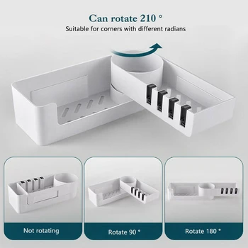 

HOT Shower Caddy Shelf Bath Rack Storage Holder Organizer Rotatable for Bathroom Corner NDS66