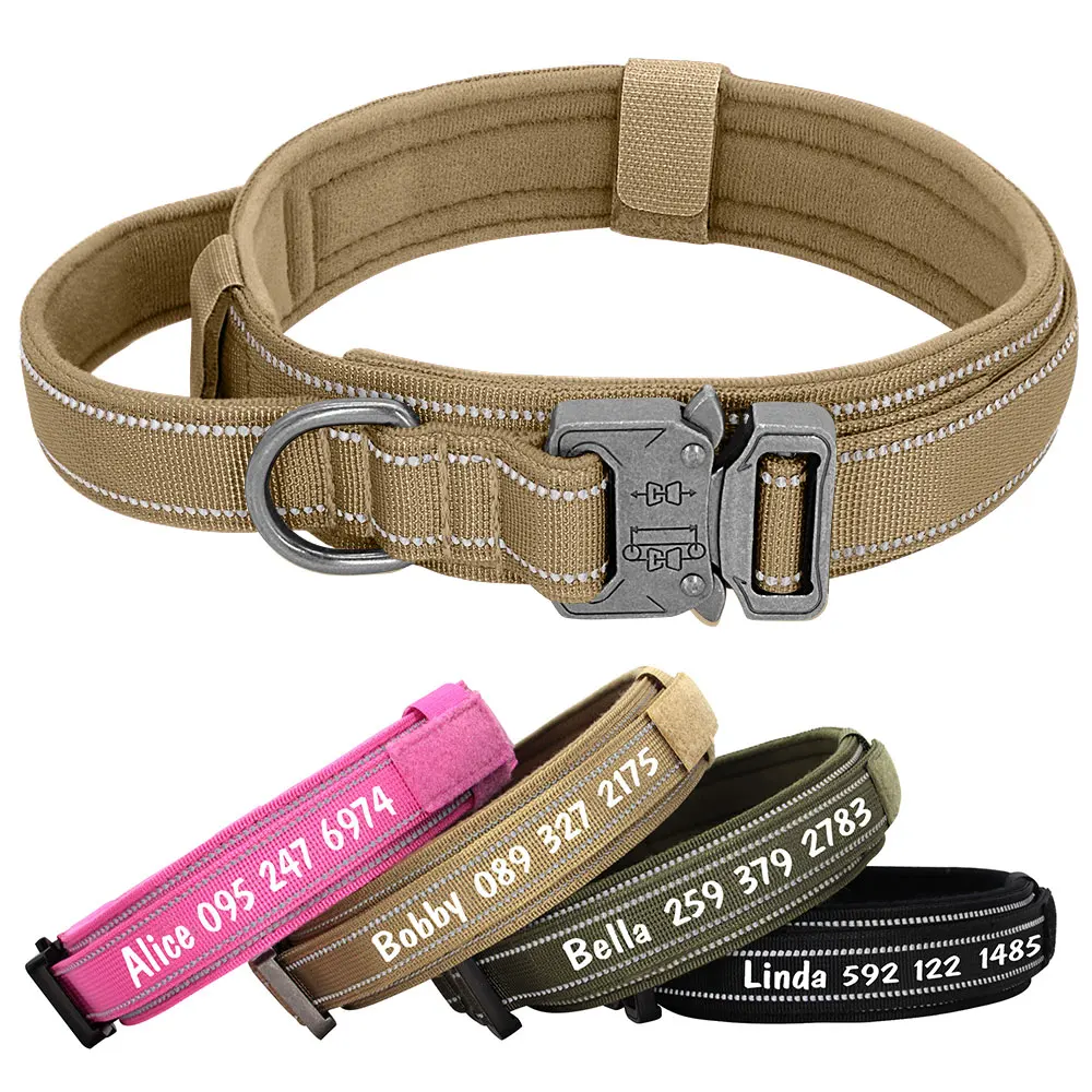 Custom Nylon Dog Collar Military Tactical Dog Collar Duarable