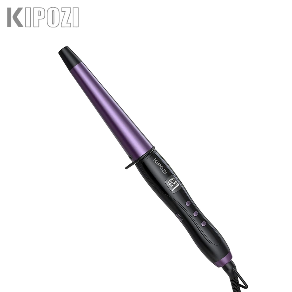 Kipozi Pro Conical Curling Wand Dual Voltage 3/41 1/4 Inch Curling