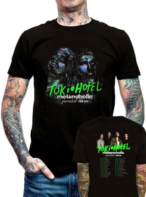 

New Tokio Hotel Melancholic Tour 2019 Music Clothing T Shirt S M L XL 2XL 3XL