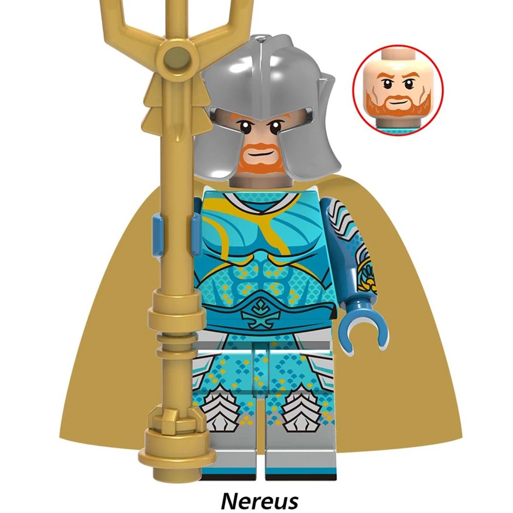 Распродажа Nereus The Aquaman Mera Black Manta Minifig Супер герои строительные блоки детские