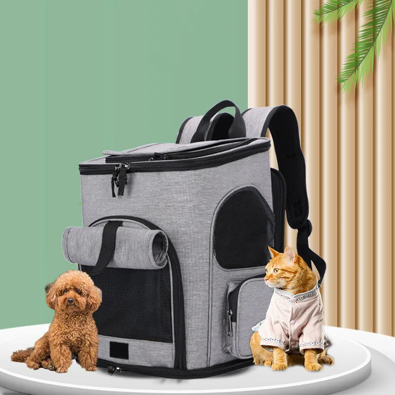 

Складная сумка для домашних животных, переносной дышащий вместительный рюкзак для собак и кошек