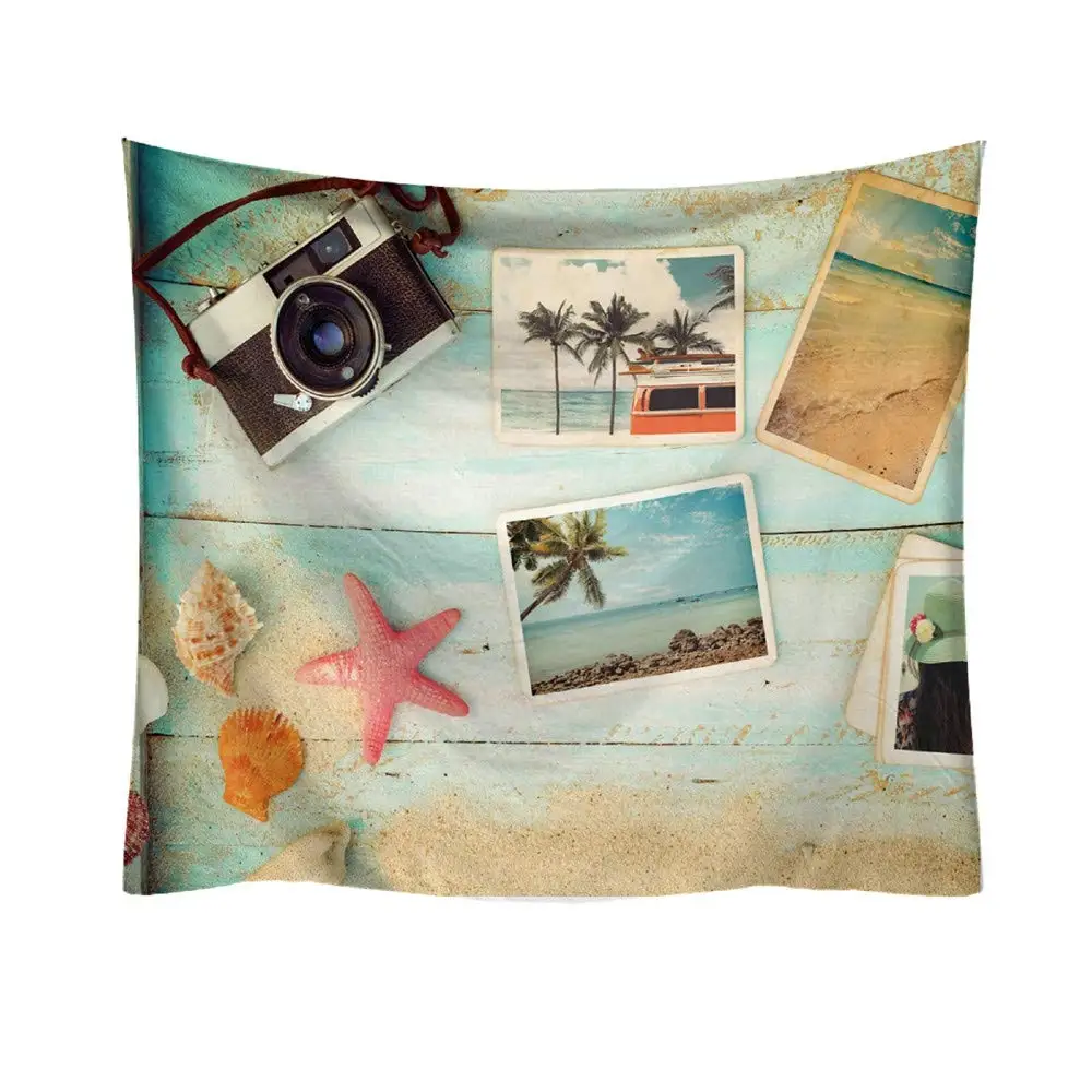 

Sunset Sea Tapestry Summer Bus Psychedelic Nature Home Decor
