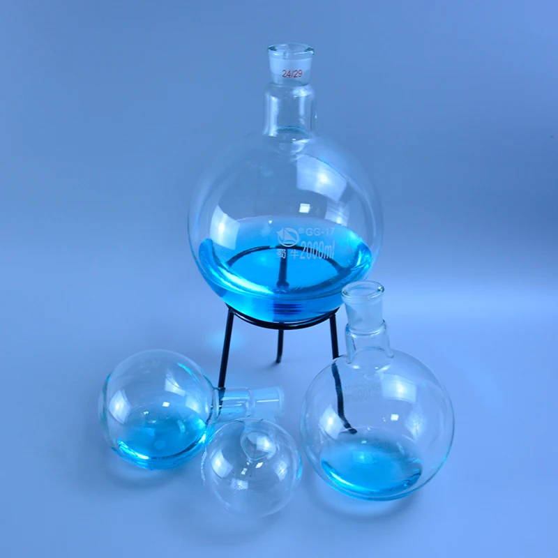 DXY 50/100/150ml single neck round-bottom flask Boiling Flask round bottom short neck standard ground mouth joint 24/29 lab glass supplies lab volumetric flask