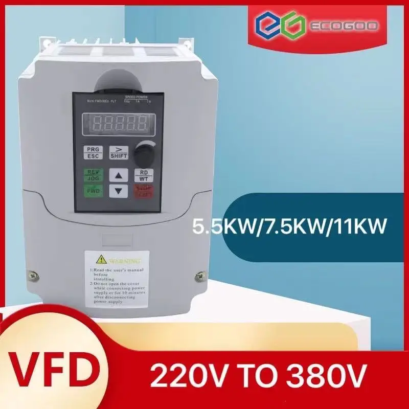 

4KW/5.5KW 220v single phase input to 380v 3 phase output AC Frequency Inverter & Converter ac drives /frequency converter VFD