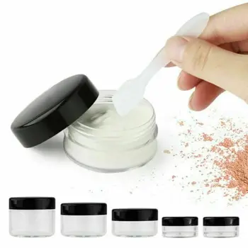 

5pcs 3g Empty Plastic Clear Cosmetic Jars Makeup Container Lotion Bottle Vials Face Cream Sample Eye Shadow Box