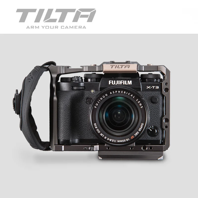 Tilta DSLR cage for Fujifilm XT3 X T3 and X-T2 Camera TA-T03-FCC-G Full cage Top Handle handgrip Fu