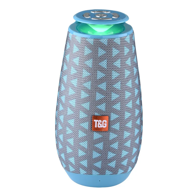 

LED Speaker Bluetooth Outdoor Speaker Waterproof Portable Wireless Column Loudspeaker Box Support TF Card Radio Stereo Speaker