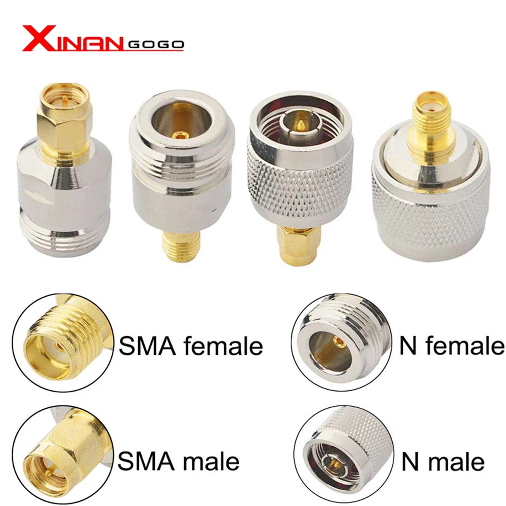 4 шт./компл. N на SMA адаптер RF коаксиальный Коннектор типа тестовый преобразователь xinangugo|Соединители| |