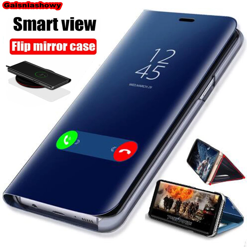Умный зеркальный чехол для телефона на huawei Honor 8A 8X 8C 8S 10i 20i 9X 7A 7C 10 20 Lite V10 V20