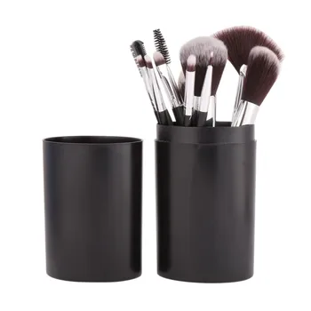 

12 Pcs Make Up Brush Set with holder Eye Shadow Foundation Powder Eyeliner Eyelash Lip Make Up Brush Cosmetic Beauty Tool Kit
