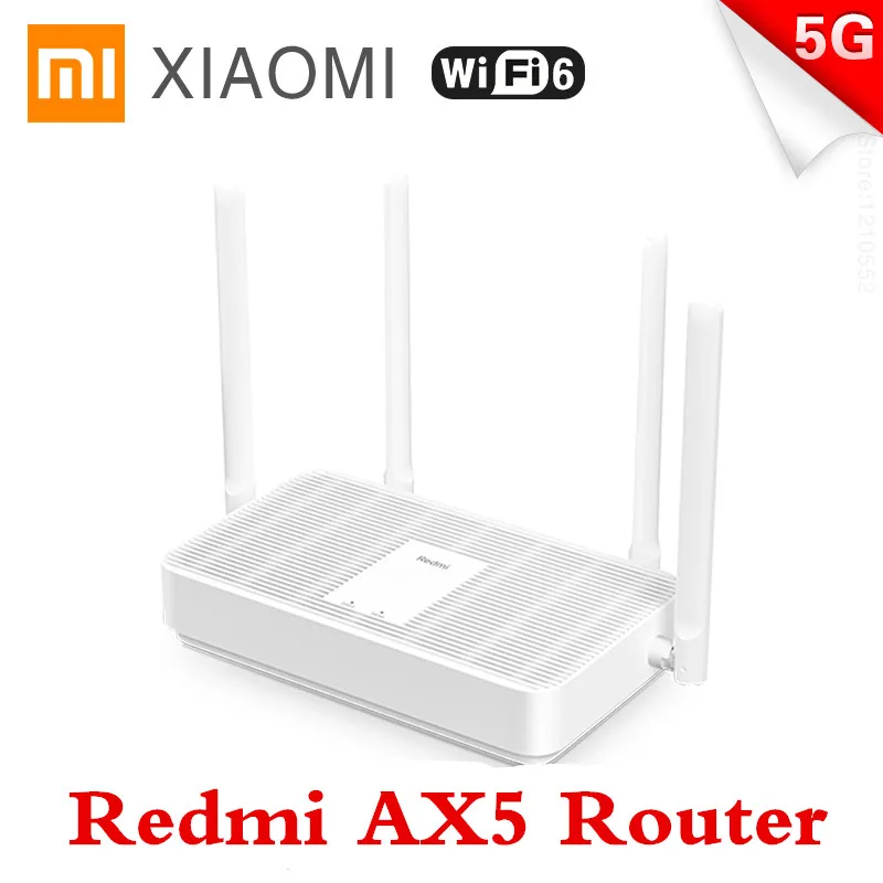 Новый маршрутизатор Xiaomi Redmi AX5 WiFi 6 2 4G /5G двухчастотный сетевой Wi-Fi ретранслятор с 4