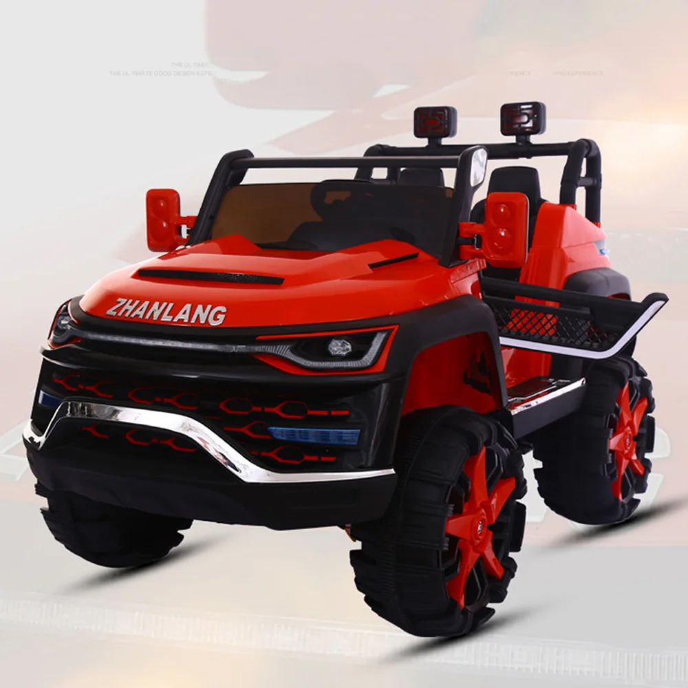 Детский внедорожный автомобиль электрический четырехколесный светильник с