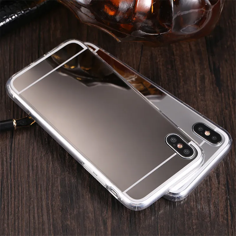 Зеркальный ТПУ чехол PDGB для OPPO A3S A5S A7 A8 A9 A11 A11X A31 2020 Realme 5 3 Pro Reno 2 Z мягкое зеркало