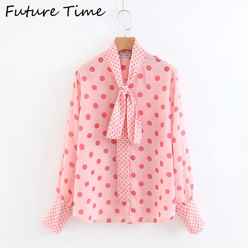 polka dot summer blouse