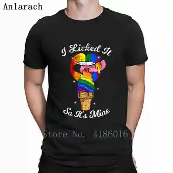 

I Licked It So Its Mine Funny Lgbt Lesbian Love T Shirt S-4XL Letters Summer Pattern Cotton Gift Breathable Printing Shirt