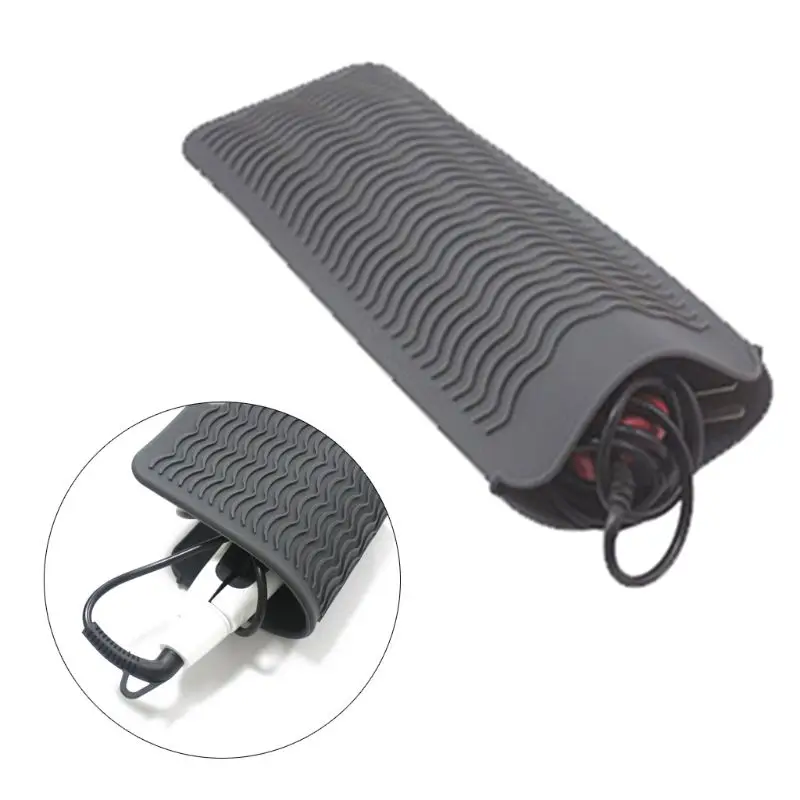 

Heat Resistant Silicone Mat Pouch for Curling Iron Hair Straightener Flat Iron and Hot Styling Tools