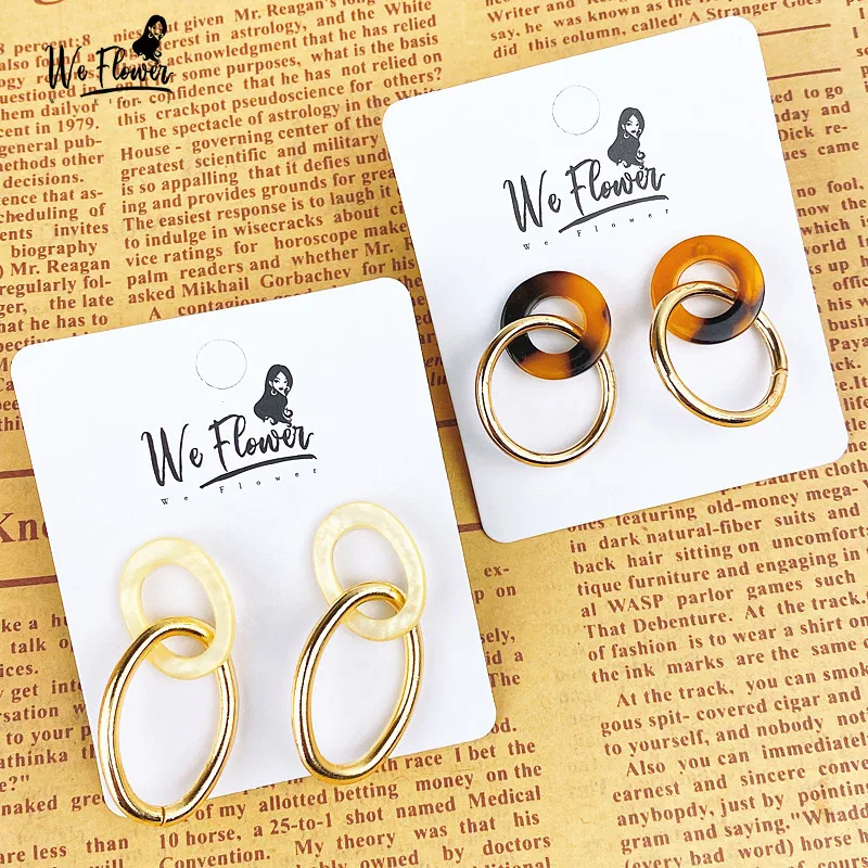 Мы цветочным декором для маленьких девочек Круглый, прозрачный, акриловый серьги для Для женщин Мода теплая Модная куртка с геометрическим рисунком серьги-гвоздики золотого цвета в стиле «Бохо Brinco уха ювелирных изделий