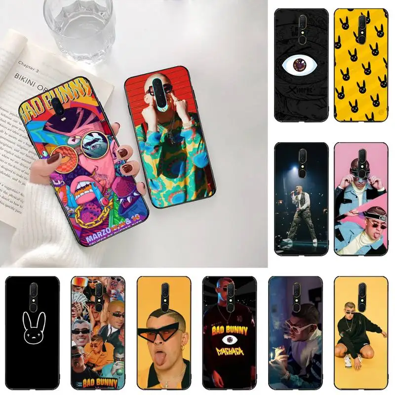 NBDRUICAI Bad Bunny X100pre чехол черный мягкий для телефона Oppo A5 A9 2020 Reno2 z Renoace 3pro