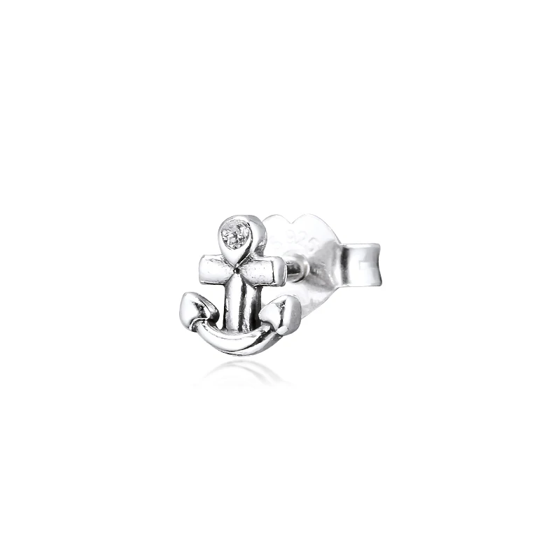 

Signature ME My Anchor Single Stud Earring 100% 925 Silver Jewelry Free Shipping