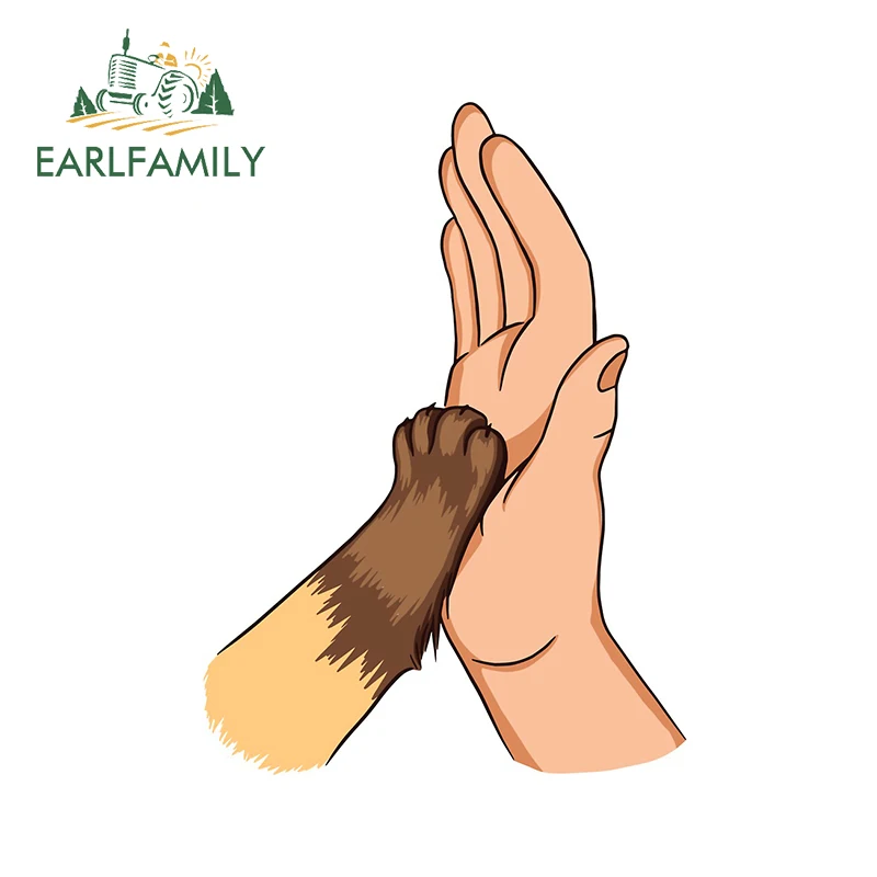 EARLFAMILY 13 см x 9 5 для человека кошка дружба индивидуальная Автомобильная наклейка