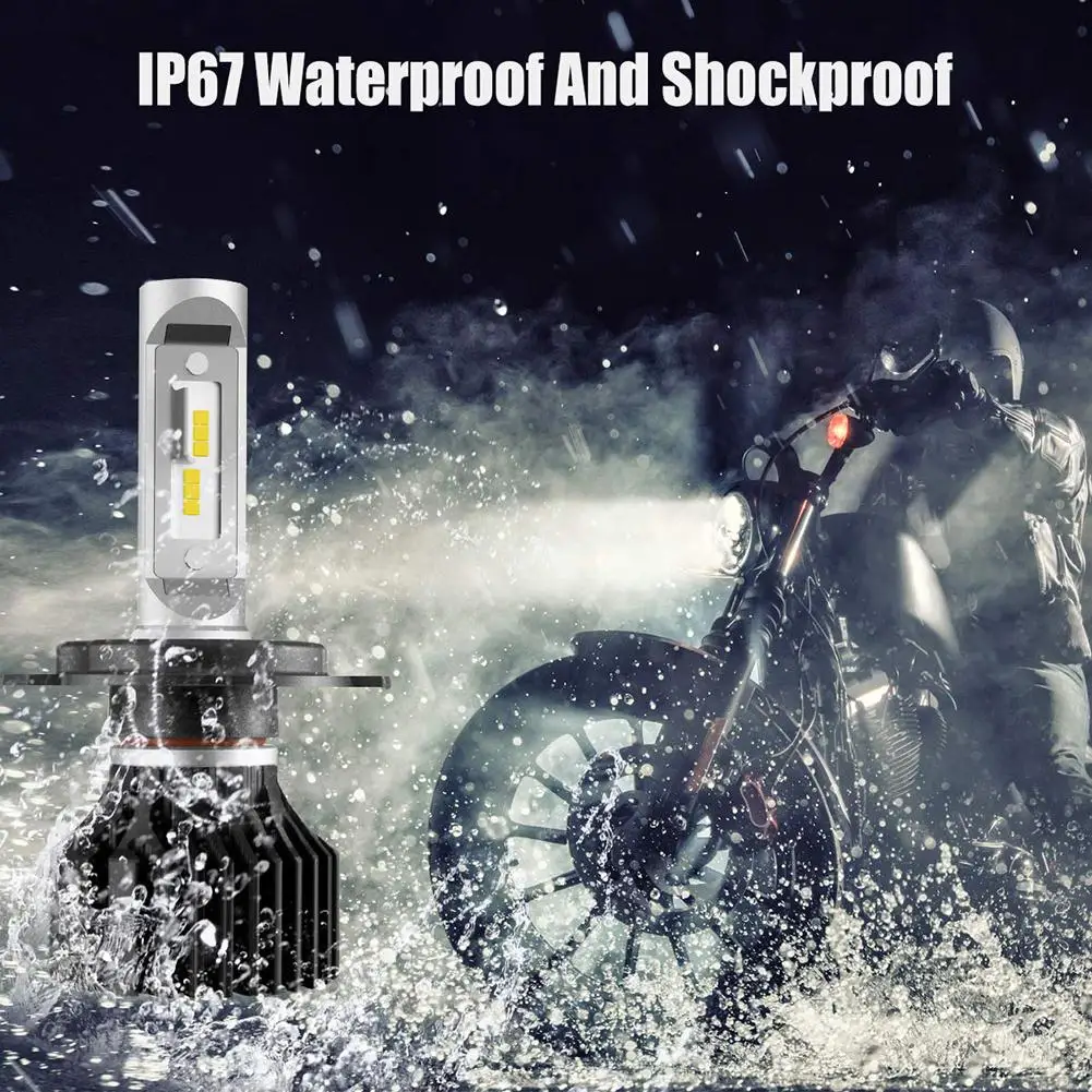 

H4/9003 LED Motorcycle Lamp Headlight Kit 6000K White Driving Light