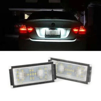 

For BMW E66 E65 7 Series 4D Car Rear Tail 12V 18SMD LED License Number Plate Light Lamp Bulb 2001-2003 2004 2005 2006 2007 2008