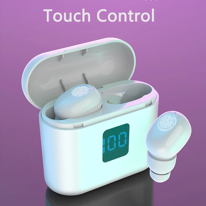 REHIMM True Wireless Bluetooth Earphone V5 1 TWS Headphones In Ear Mini Earbuds Sport Headsets Touch Control for Huawei Xiaomi