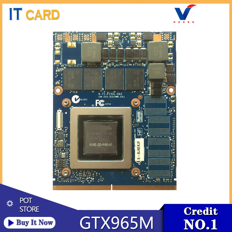 Original GTX965M GTX 965M 4GB GDDR5 MXM N16E-GS