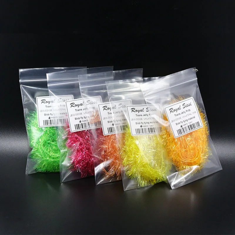Consuader 4 метра flash chenile fritz blob fly fishing material 10 дополнительных цветов полупрозрачный