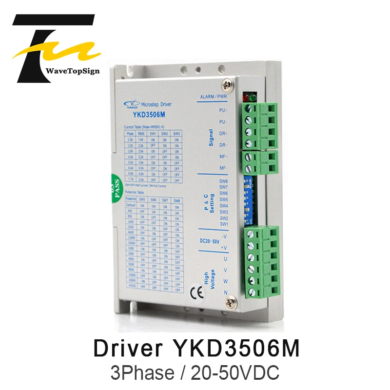 Драйвер шагового двигателя YAKO YKD3506M 3 фазы входное напряжение DC20V-50V 200 А Гц