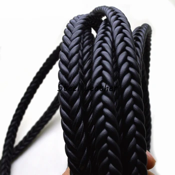 

2m/lot Approx 12*6mm Flat Braid Leather Cord Rope Thread Fitting DIY Necklaces & Bracelets Jewelry Findings Materials Wholesale