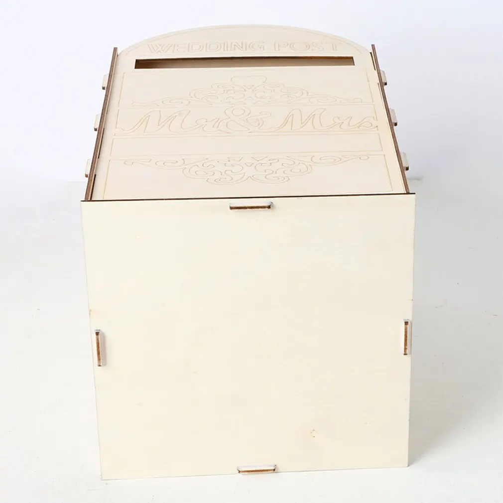 Wooden Wedding Supplies Mailbox Royal Post Style Decoration Wooden Wedding Creative Letter Box Crafts Decoration