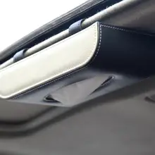 Солнцезащитный козырек Кожаный Автомобильный подлокотник коробка для салфеток автоматический насос держатель кассеты съемные наклейки коробка для салфеток Органайзер Подходит для BMW