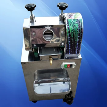 

Hot sale 220V 750W Stainless steel commercial sugarcane juice machine electric Sugar cane juice extractor squeezer