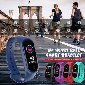 

M4 Smart Band USB Direct Charging Call push Multi-motion Mode Heart Rate Blood Pressure Monitor Health Wristband Sport Bracelet