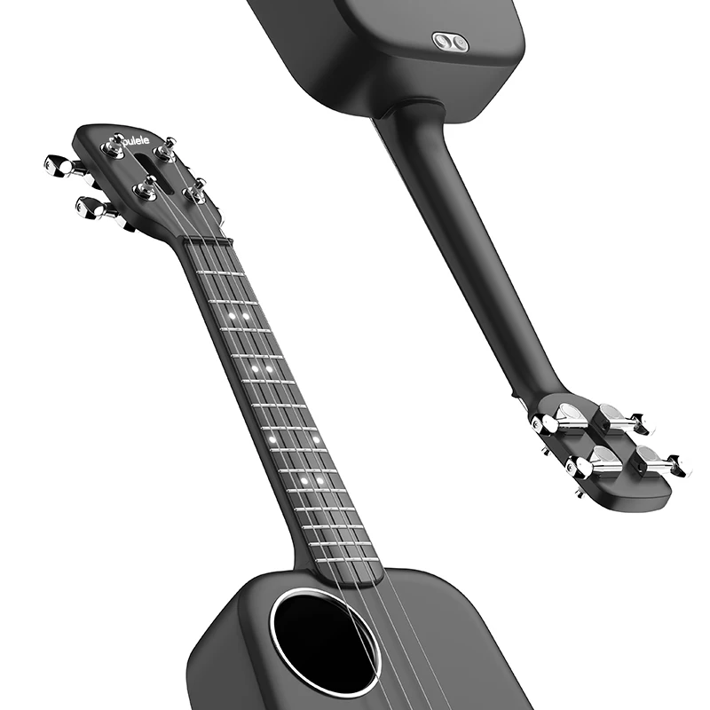  Populele 2 LED Smart Soprano Ukulele Concert from Xiaomi Bluetooth Ukulele 4 Strings 23 Inch White 