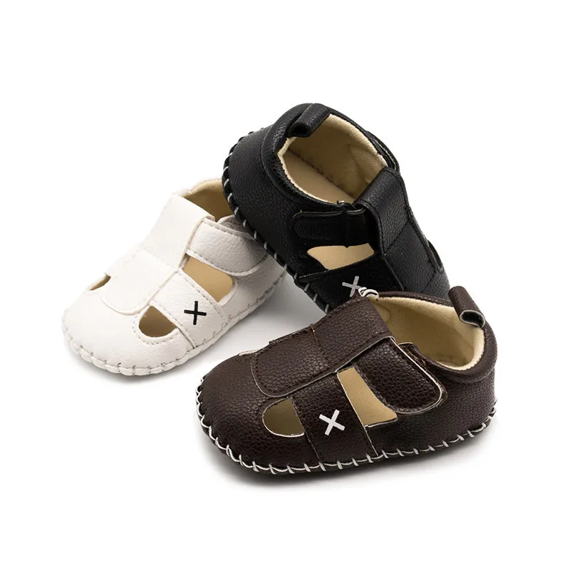 

Summer Men And Women Baby 0-1-And-a-Half-Year-Old Rubber Sole Hollow out Closed-toe Kick Anti-slip Babies' Toddler Shoes