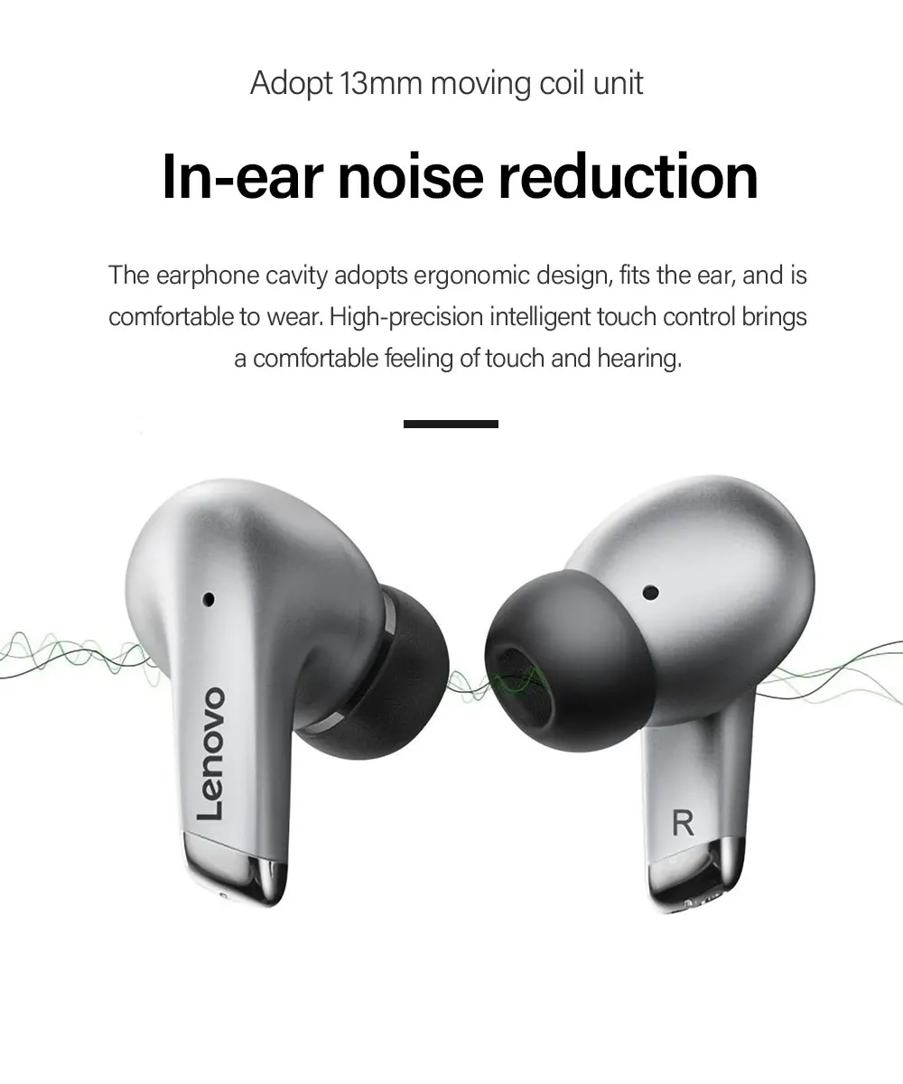 100% Original Lenovo LP5  Wireless Bluetooth Earbuds HiFi Music Earphone With Mic Headphones Sports Waterproof Headset 2021New