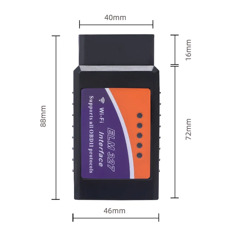 ELM327 WiFi Bluetooth OBD2 OBDII автомобильный диагностический сканер считыватель кодов