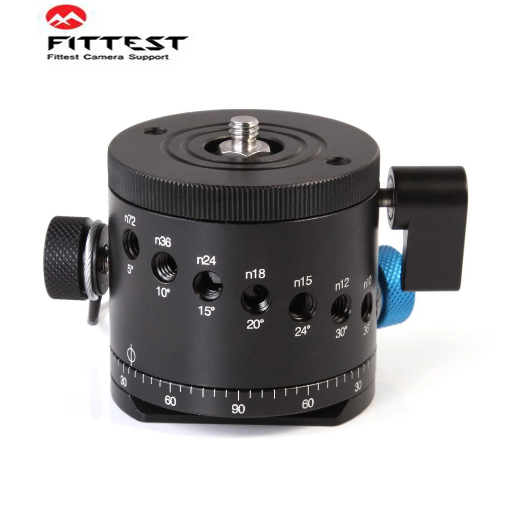 FITTEST DH 55D Tripod Head HDR Panorama Ball Head with Indexing Rotator