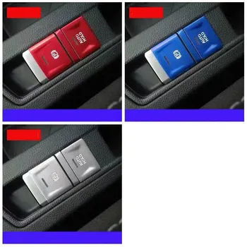 

For Volkswagen T-ROC T ROC 2018 Accessories Car Electronic Hand Brake Button Panel Frame Sticker Trim 2pcs