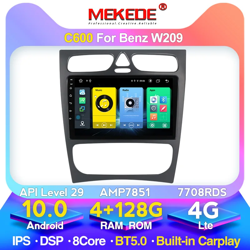 MEKEDE автомобильный dvd мультимедийный плеер для Mercedes Benz CLK W209 Vito W639 Viano встроенный