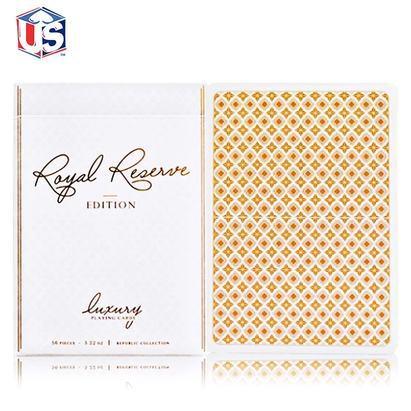 Ellusionist Королевский резерв игральные карты белая Роскошная колода покер размер