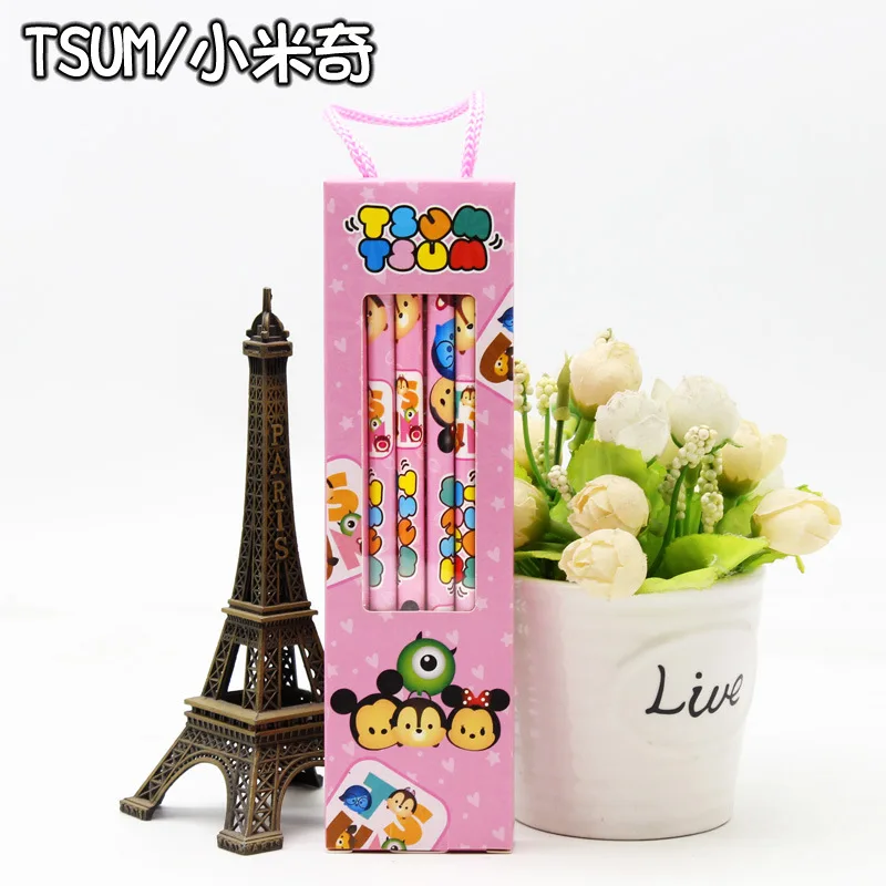 Disney cartoon wooden pencil child boxed pencil Frozen Writing and painting supplies Mickey office school supplies - Цвет: B