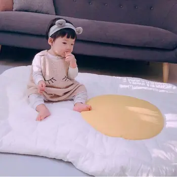 

Rabbit Egg Shape Game Mat for Girl Boy Thick Cotton Carpet for Baby Play and Crawl Play Rugs Children Living Room